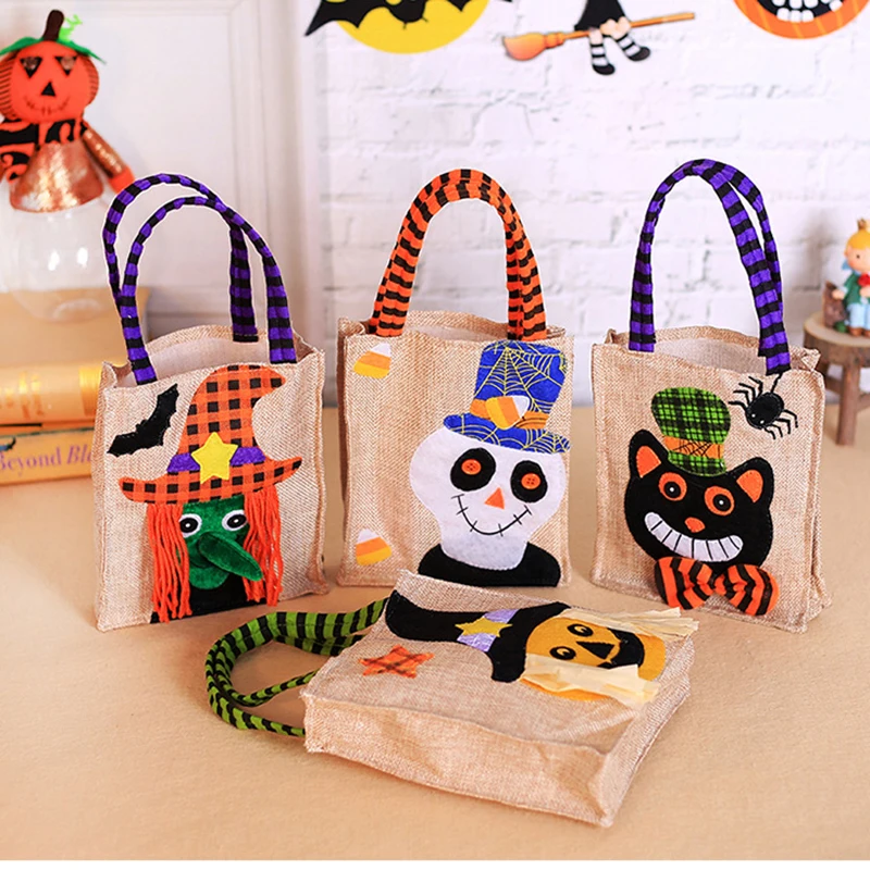 

Halloween 2020 Pumpkin Candy Cute Gift Bag For Kids Trick Or Treat Festival Party Favor Halloween Party Decoration Supplies