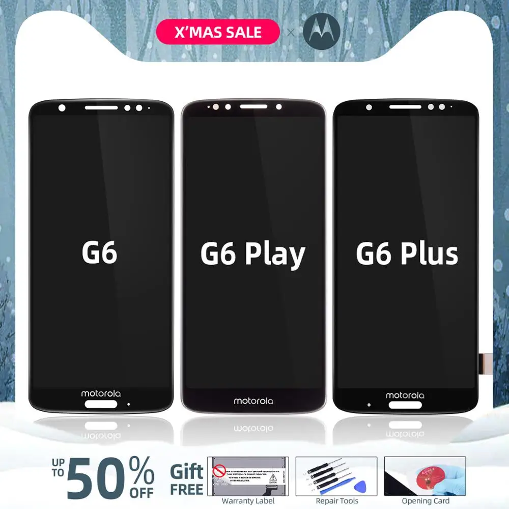 Дисплей для Motorola Moto G6 Play в сборе с тачскрином на рамке 5.7 inch XT1922 XT1922-4