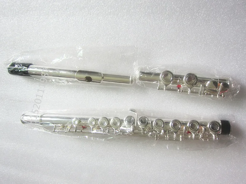 Silver plated flute C tune 211FL model 16 key and E White copper Cupronickel |