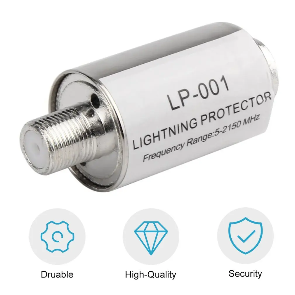 Lighting Protector Coaxial Satellite TV Lightning Protection Devices Antenna Arrester 5-2150MHz Wholesale | Безопасность и защита