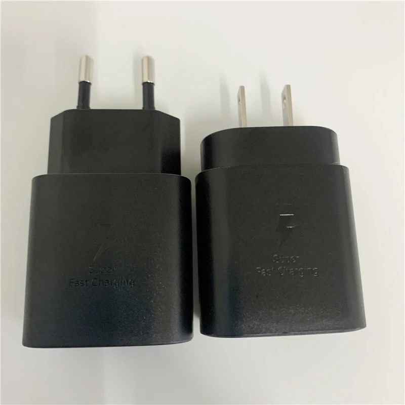 

10 PCS/LOT Original Note 10 25W Super Fast Charging Adapter PD Charger For Samsung Galaxy S20+ A71 A91