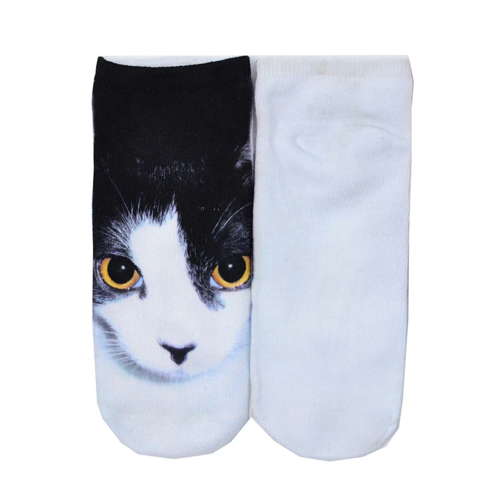 

1 Pairs Women Socks Low Cut Cotton Socks 3D Printed Skeleton Bone Short Socks Fashion Hosiery Breathable Casual Ankle Socks