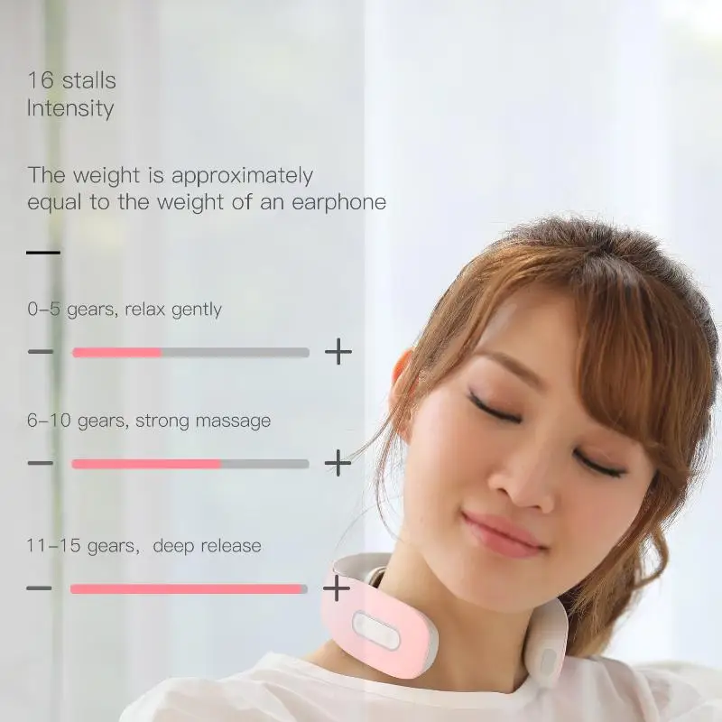 

2021 Smart Portable Mini Electric Massage Wireless Neck Massager 360 Infrared Physiotherapy Intelligent Neck Massager