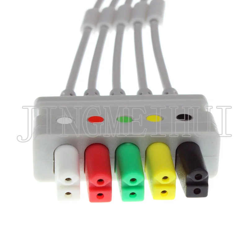 ECG eкг 3/5 Leadwire для кабеля Siemens/Mindray AHA или IEC Snap/Clip/VET Alligator clip.|Монтажный жгут| |