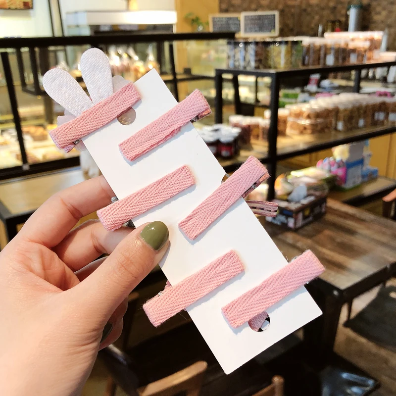 Детские заколки для волос 6 шт./компл. с розовыми кружевными шариками изысканные