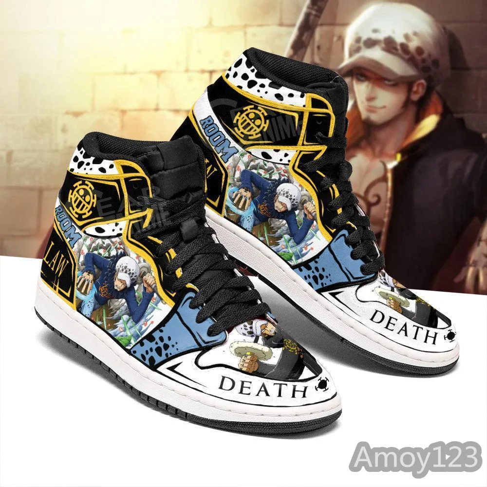 

2021 summer new men's fashion Trafalgar D. Water Law Sneakers One Piece Anime Shoes Fan Gift