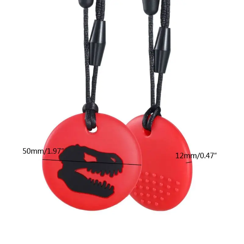 

Chewable Necklace for Kids Teething Toys Designed for Autism Sensory Teether Toy C6UF