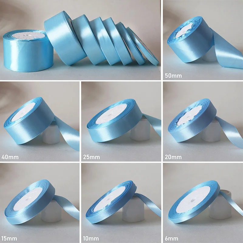 

Атласное украшение для выпускного вечера, 25 ярдов/6 мм-50 мм