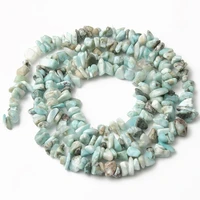 5 8mm aaa natural irregular chips larimar stone gravel beads loose spacer beads for jewelry making diy earring bracelet necklace