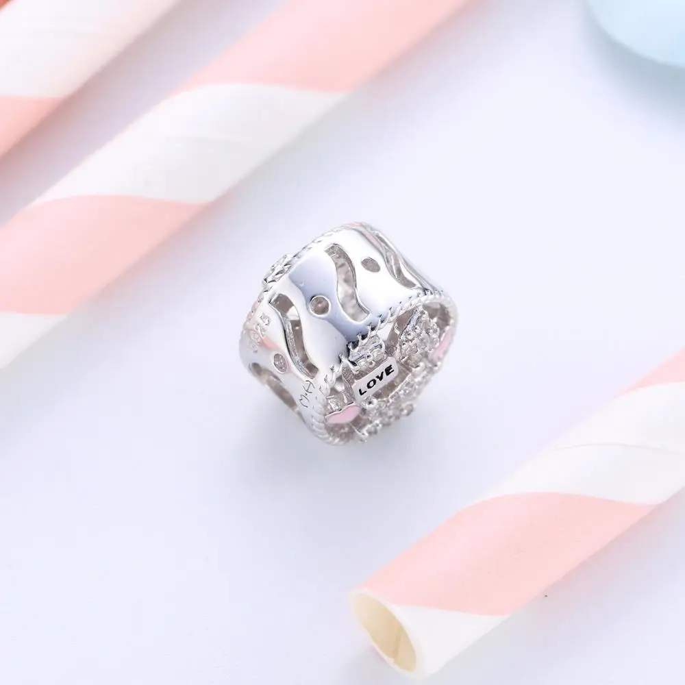 Видео! Королева моды серебряные бусины 925 пробы Подвески fit Браслеты никогда не