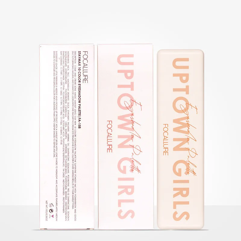 10 цветов Металлические тени для век палитра матовая телесный макияж