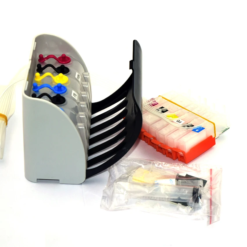 PGI 580 581 5 цветов СНПЧ система с постоянным чипом для canon PIXMA ts705 TR7550 TR8550 TS6150 TS8150 TS9150