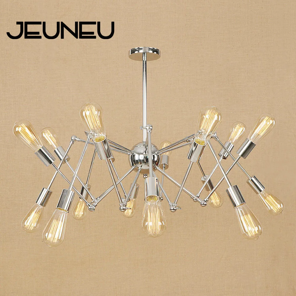 Винтажный промышленный современный подвесной светильник светодиодный E27