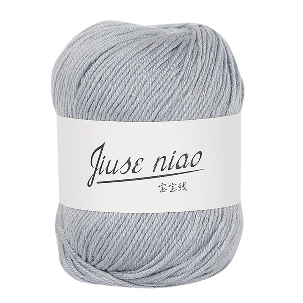 50g Yarn Milk Cotton Baby Wool Chunky Colorful Hand Knitting Crochet Knitwear Blanket Sweater | Дом и сад