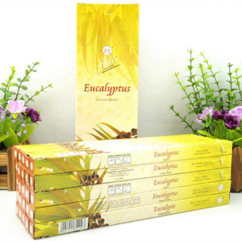 Eucalyptus Флейта 200 палочки/коробка мульти-стиль индийский Ладан палочки аромат палочки ручной работы Домашний Аромат Frank благовония шалфея палочки - Аромат: Eucalyptus