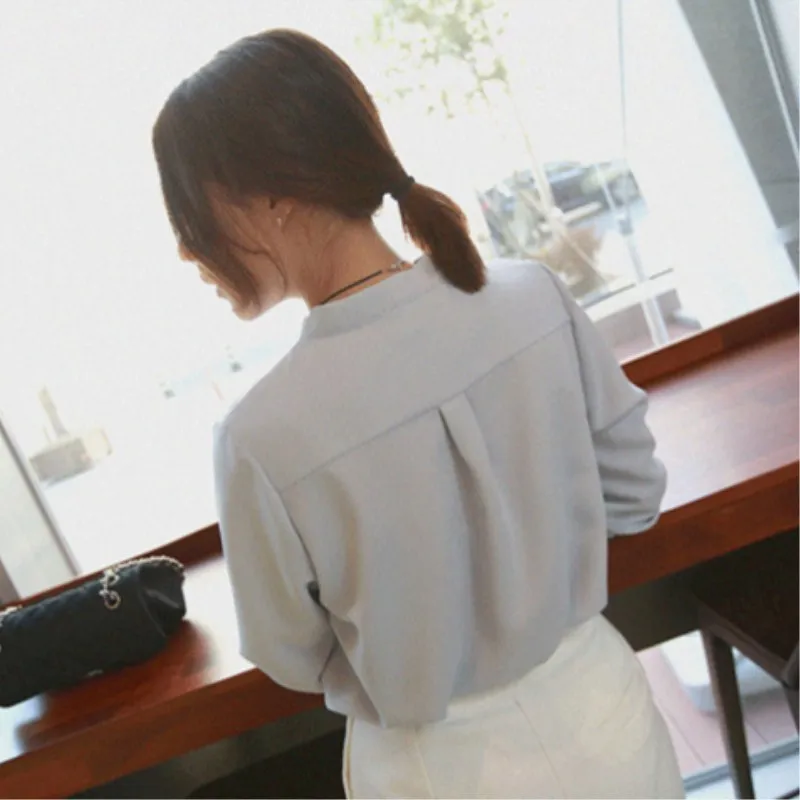 Fitaylor женские рубашки белая шифоновая офисная блузка женская одежда с длинным