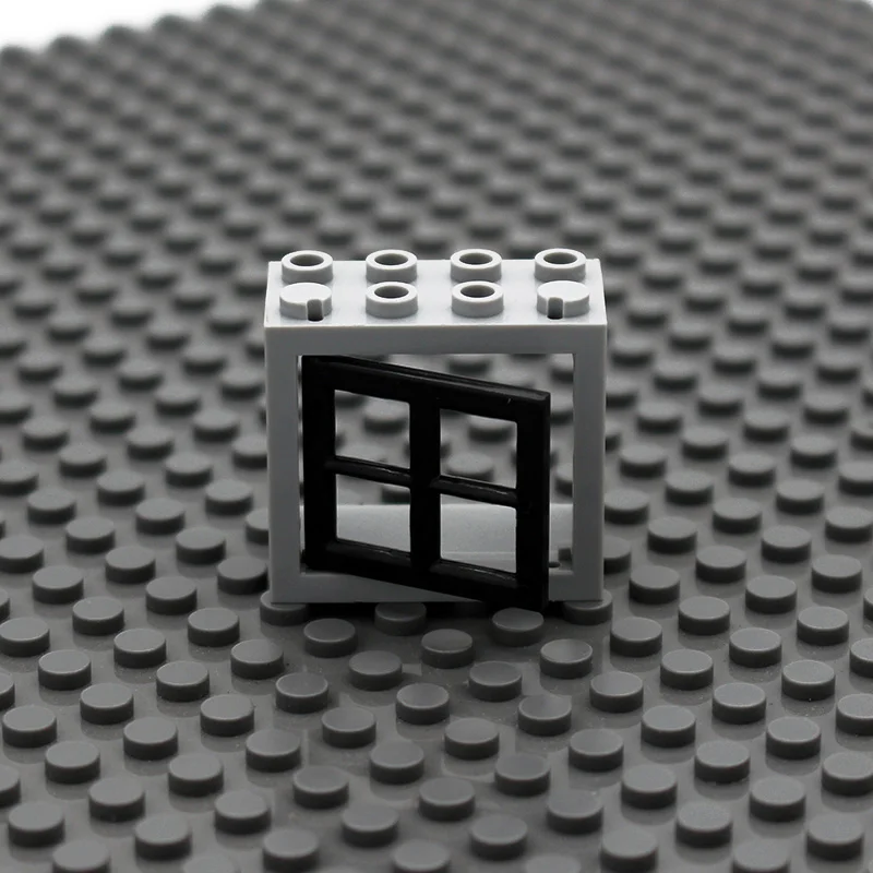 picture show 30pcs Кубики Moc Ландшафтная архитектура двери и окна DIY Интеллектуальный блок совместим со сборками частиц my city window - Цвет: picture show 30pcs