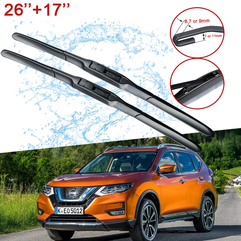 Автомобильные щетки стеклоочистителя для Nissan X Trail T32 2014 ~ 2019 переднего лобового