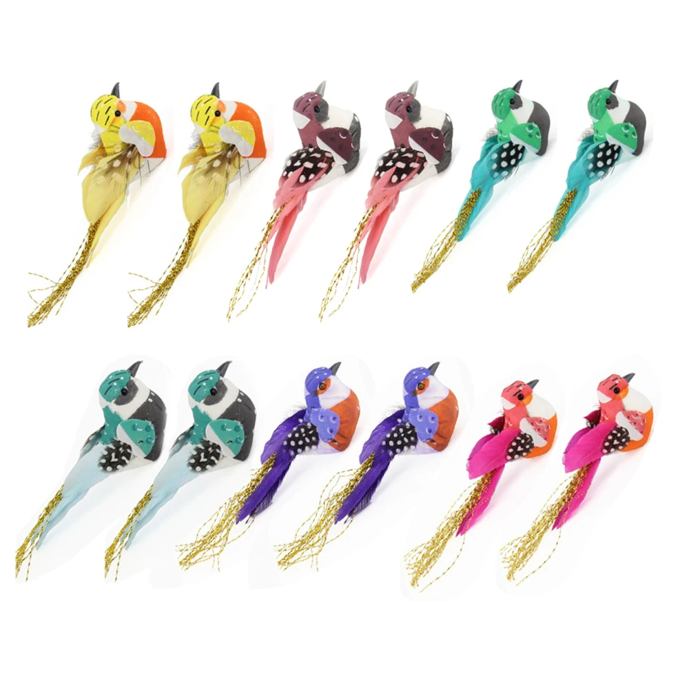 Искусственное животное перо искусственное дерево золотой гель рождественская