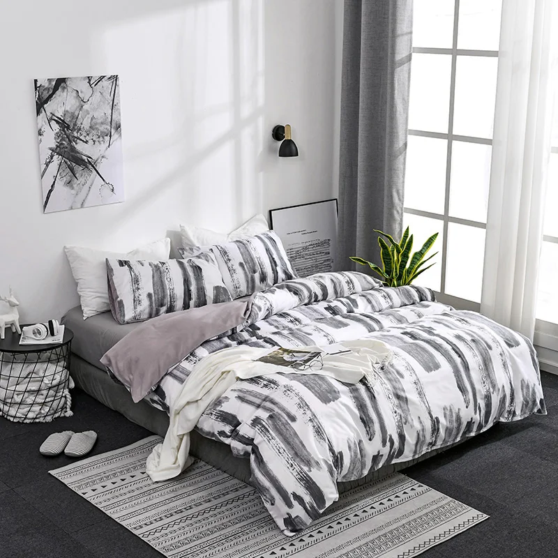 Комплект постельного белья в скандинавском стиле с двойным/двуспальным