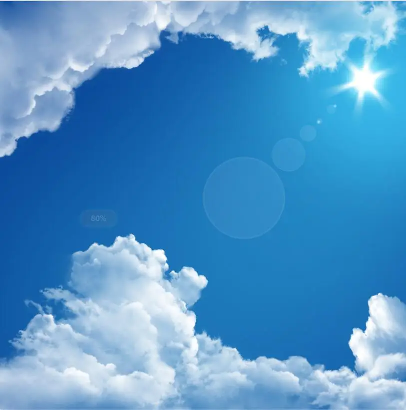 Настенная картина на потолок обои для гостиной спальни домашний декор синее небо