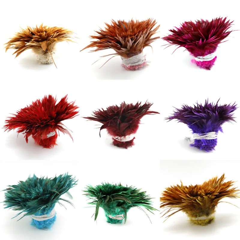 

100pcs Lot High Quality Chicken Feather 10-15cm Natural Color And Dyed Feathers For DIY Craft & Jewelry Accessories