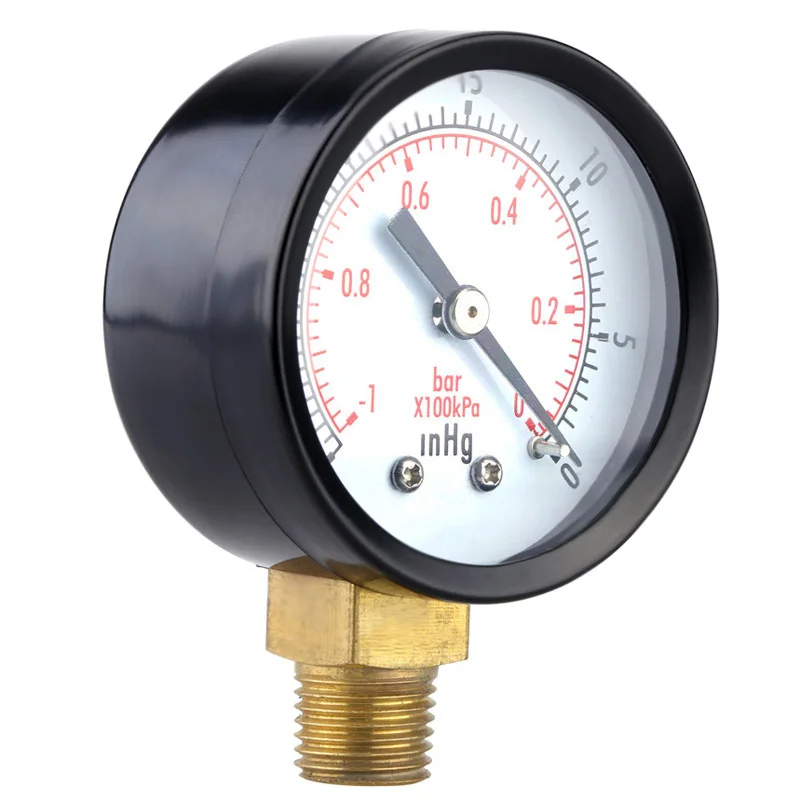 Аналоговый компрессор вакуумный манометр двойной масштаб фильтр для бассейна