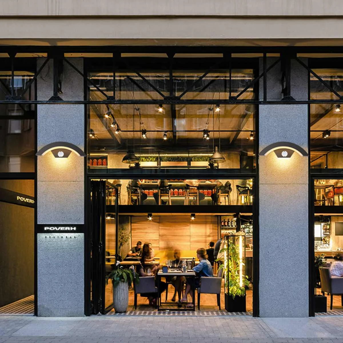 

Moden LED Wall Light Outdoor Waterproof 6-9m PIR Motion Sensor Garden Yard Lawn Porch Frontdoor Wall Lights Spotlight