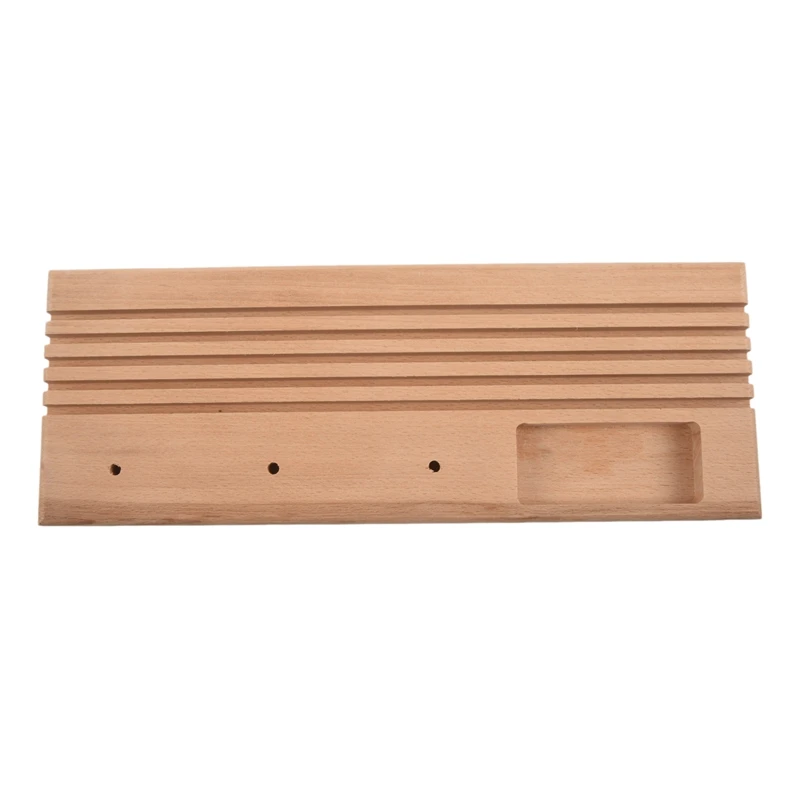 

Hardwood Quilting Patchwork Ruler Rack with Spool Holder and Space to Store Pins Tacks Bobbins