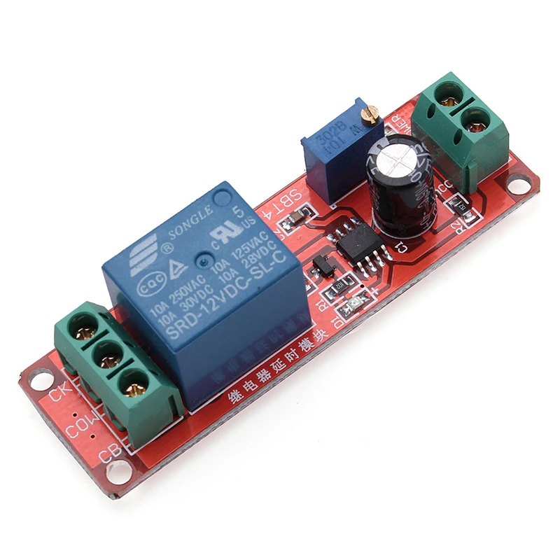 12V DC 5 V 12 V реле задержки времени NE555 реле времени Щит 5 V Реле времени 12 V Таймер задержки переключения автомобильные реле импульсный генератор Duty - Габаритные размеры: 12V