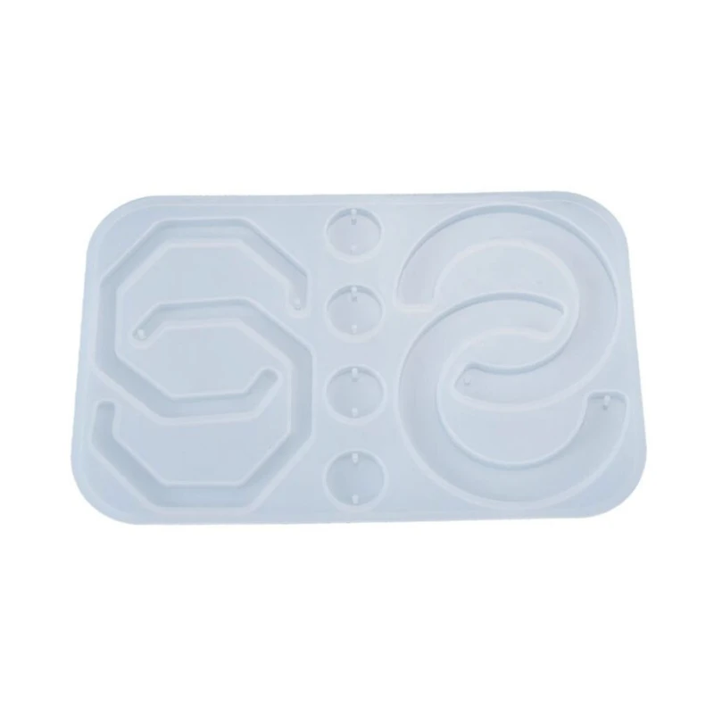 

Crystal Epoxy Resin Mold Earrings Pendant Casting Silicone Mould DIY Making Tool