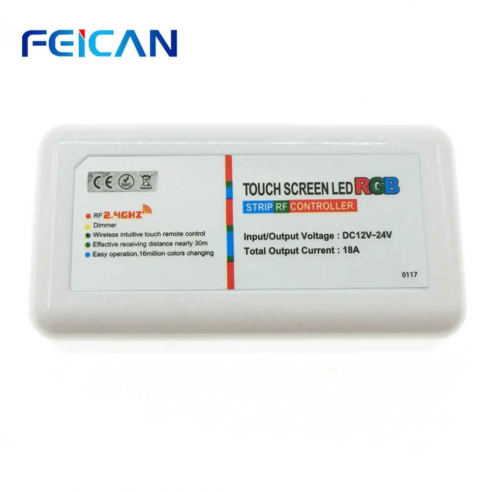 DC12 24V 2 4G RGB группа Wifi светодиодный контроллер Сенсорная панель RF пульт