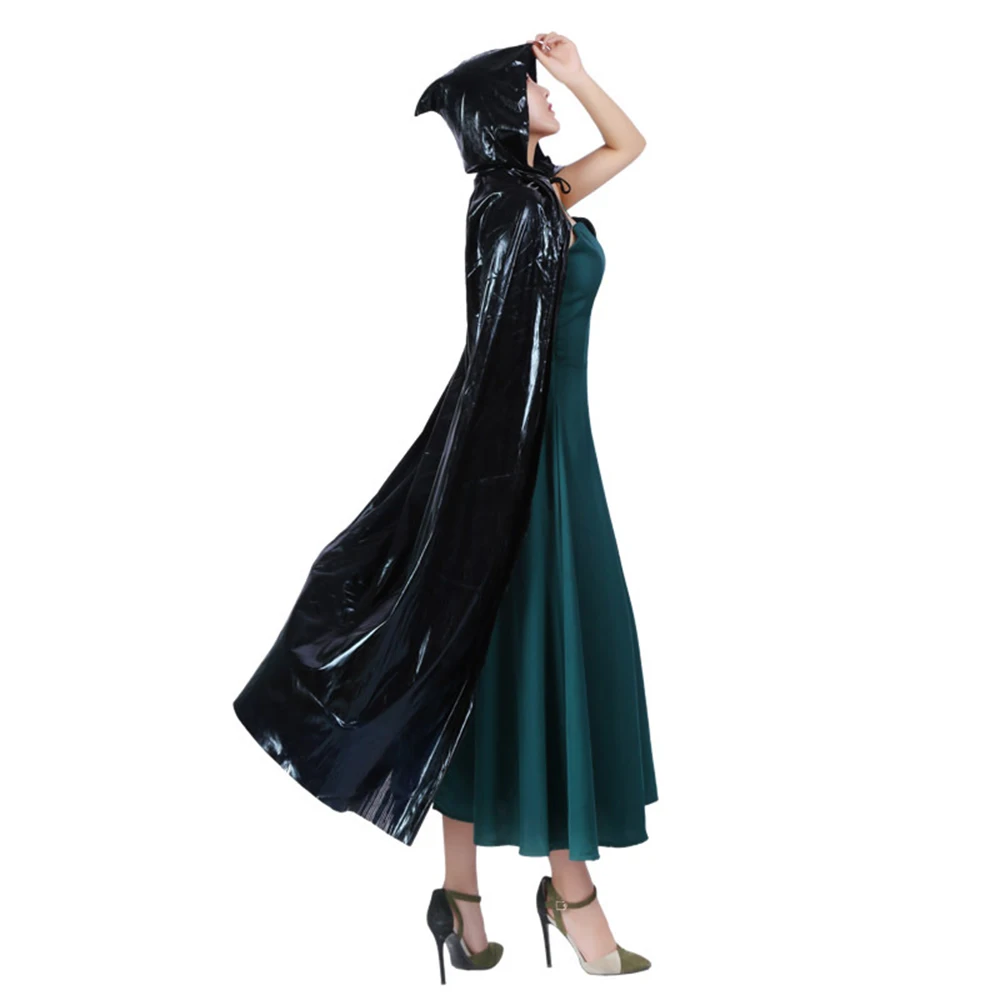 HEFLASHOR Children Ponchos And Cape Cosplay Colthes Femme Stage Costume Hoody Coat Lace Up Poncho Performer Halloween |