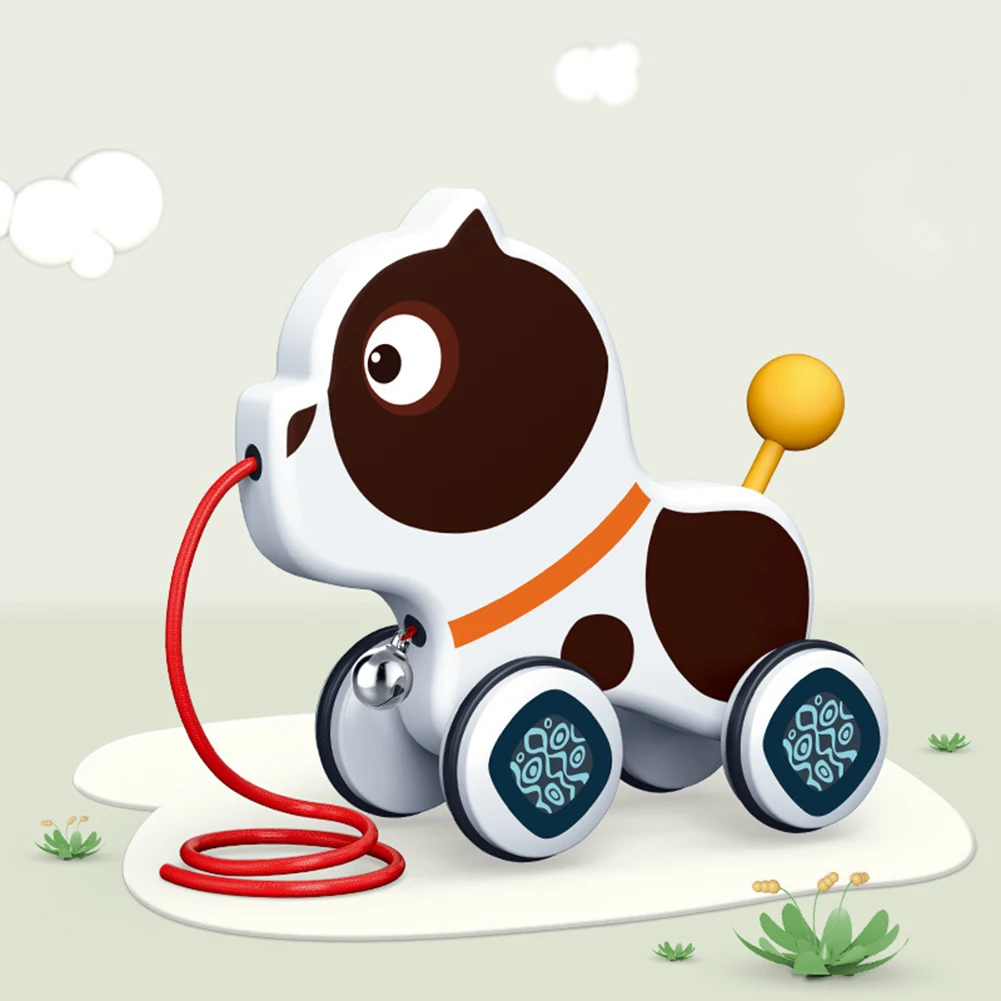 

ABS Funny Animal Pull Rope Toys Early Education Cute Mini Car Infant Walker Toddler Creative Toys Early Education