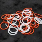 Уплотнительные кольца, безопасные силиконовые прокладки OD 5-90 мм, диаметр провода 2 мм, красныйбелый, для пищевых продуктов