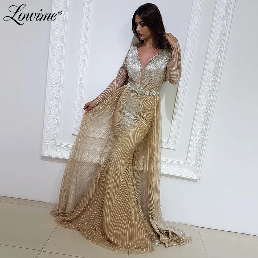 Саудовская Аравия v образный вырез вечерние платья Русалка Дубай женские кафтаны