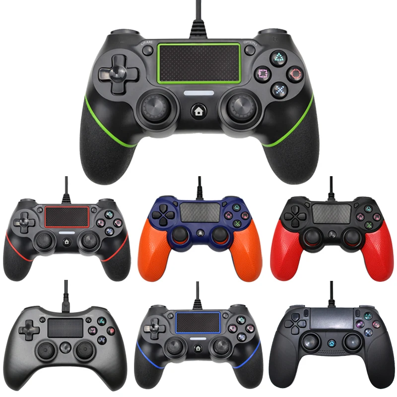 Проводной USB контроллер для PS4 консоли с кабелем 2 м PS3 Playstation Dualshock 4