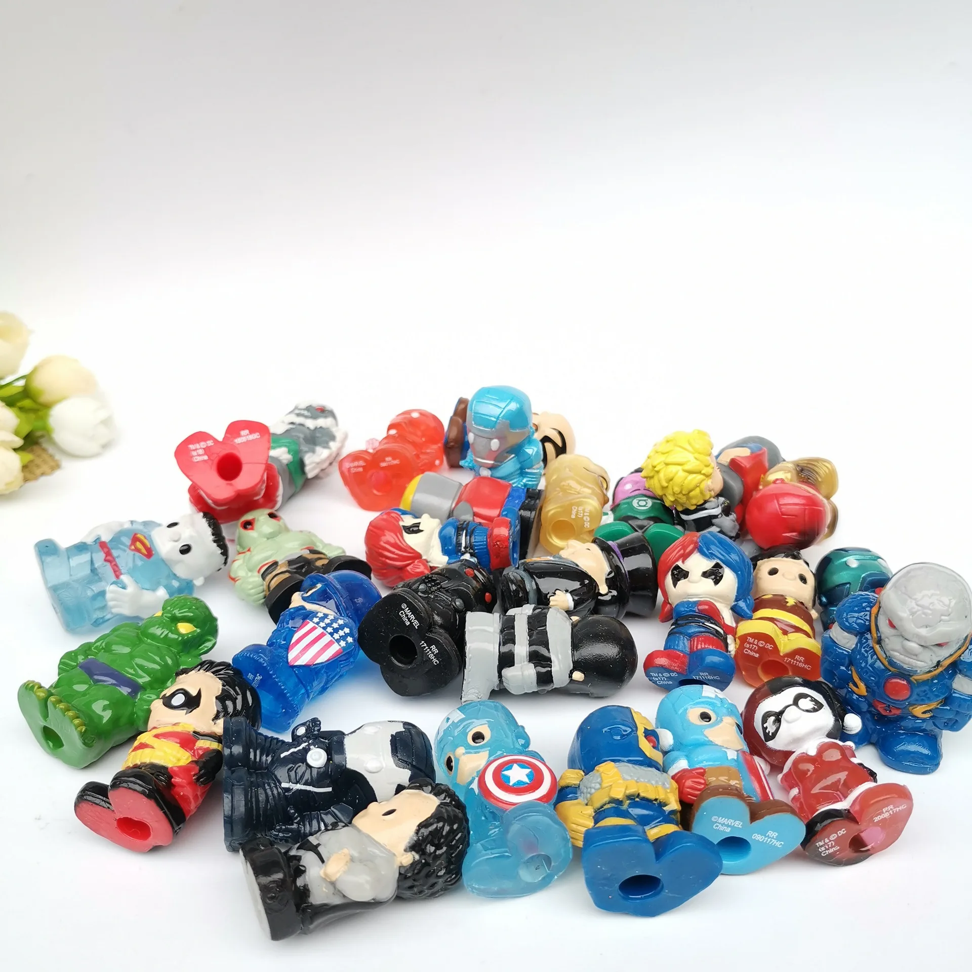 10 шт./лот 4 5 см горячие аниме экшн фигурки супер герои мягкая резина винил