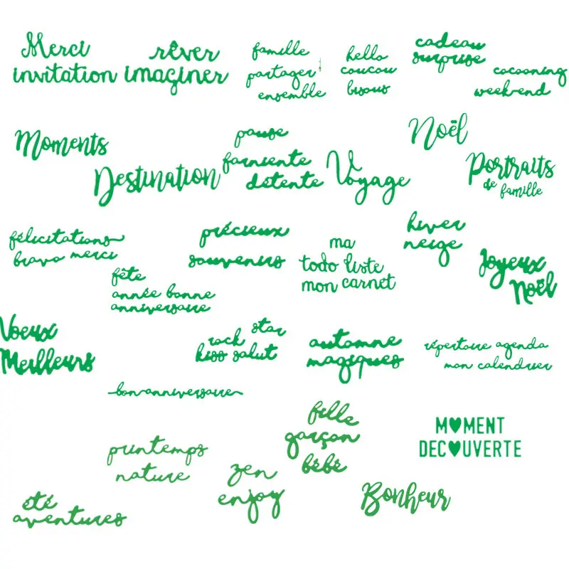 Французские слова и фразы металлические ножи для резки скрапбукинга, альбома из бумаги, украшения карточек DIY, вырубки для рельефной обработки ремесла 2019 года новые.