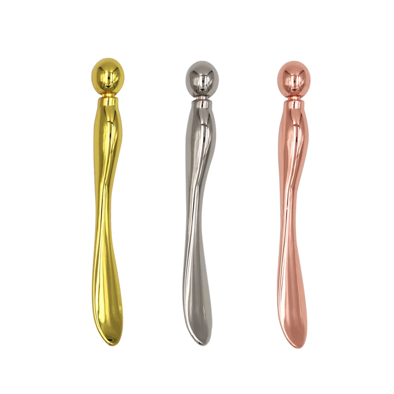 

1pc Eye Cream Mixing Spatula Scoop Facial Mask Spoon Gold Alloy Metal Cosmetic Spatulas Anti Wrinkle Massage Sticks Makeup Tool