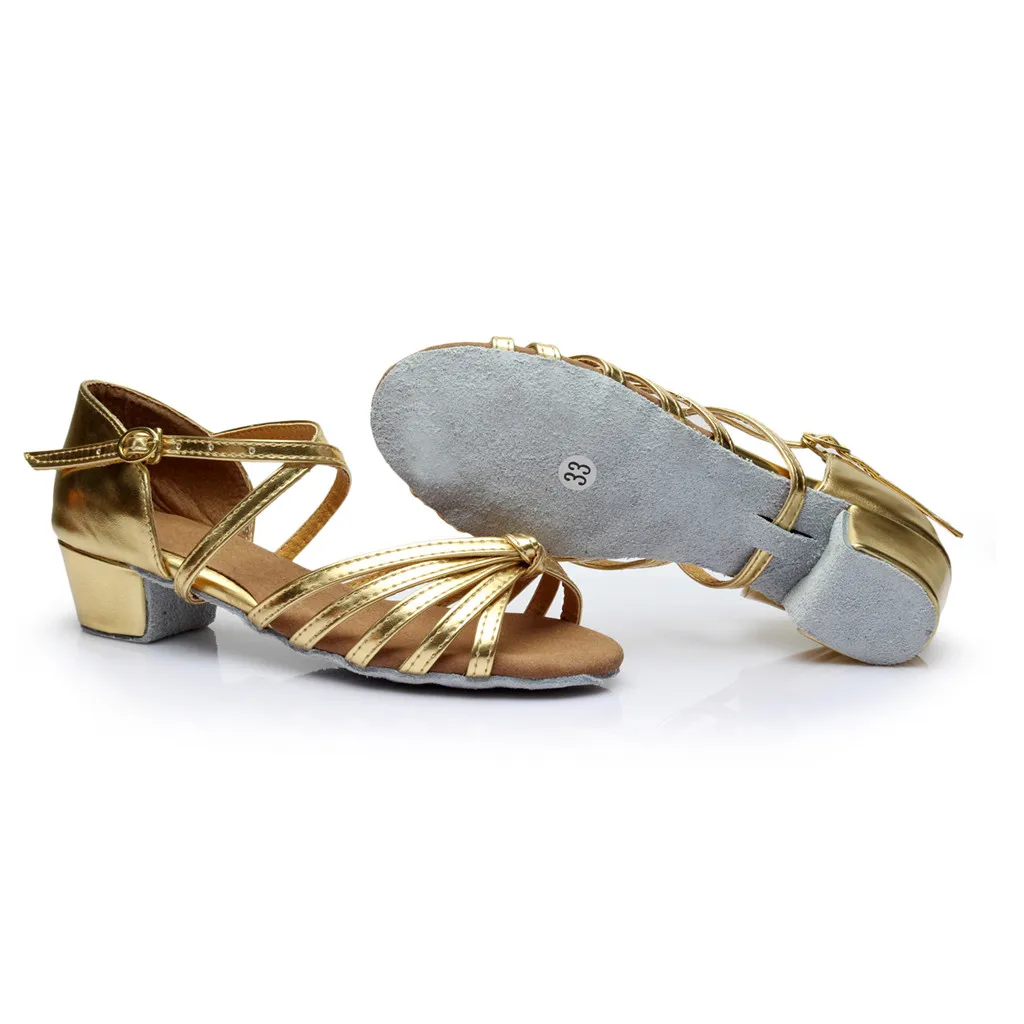 Women Sandals Fashion Dancing Rumba Waltz Prom Ballroom Latin Dance Summer Strap Buckle Shoes woman sandalia feminina | Обувь