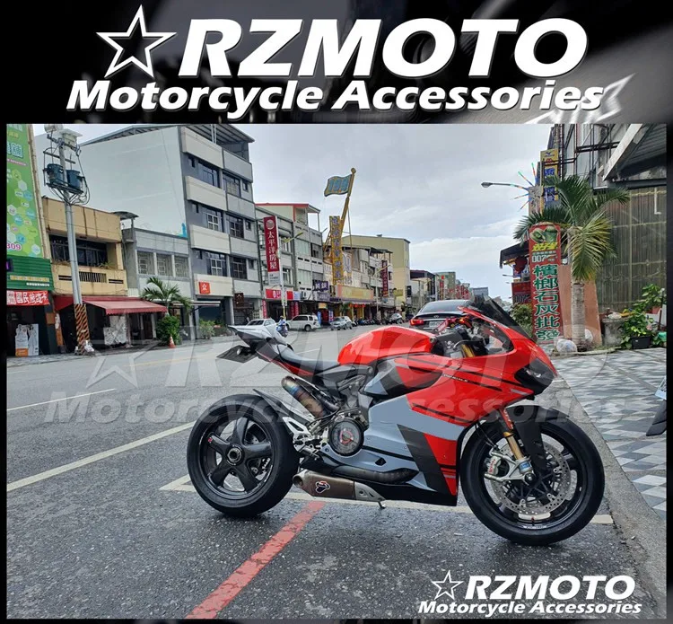 

Injection Mold New ABS Whole Fairings Kits For Ducati 899 1199 Panigale 2012 2013 2014 12 13 14 Bodywork set red gray