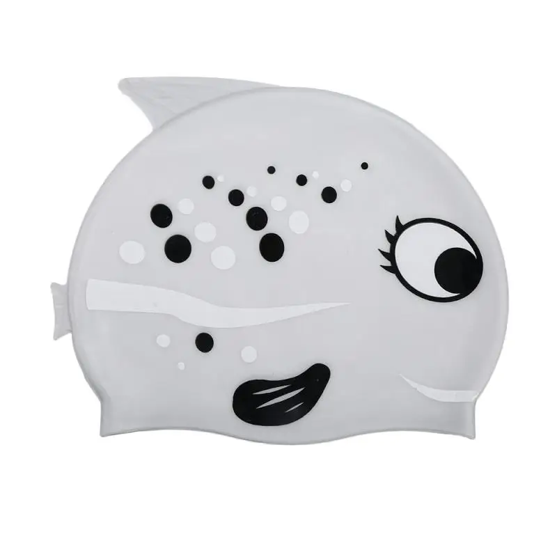 1 шт мультяшная силиконовая шапочка для купания дайвинга водонепроницаемая
