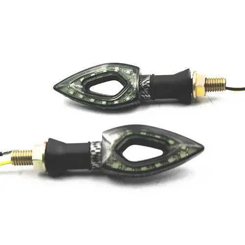 Универсальные светодиодсветодиодный поворотники для мотоциклов фонари с желтым