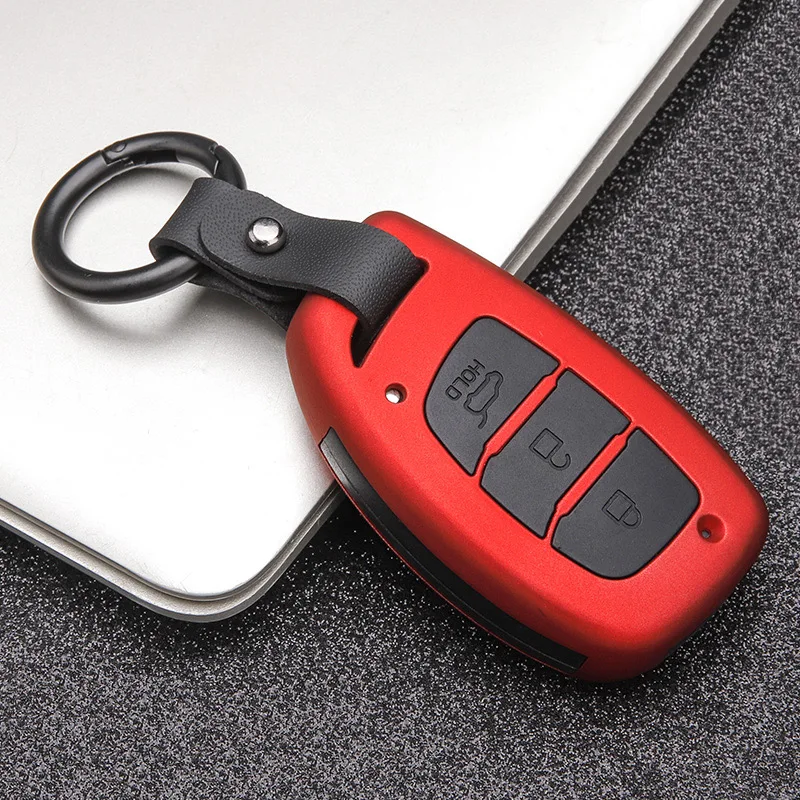 Чехол для автомобильного ключа защитный чехол из углеродного волокна Hyundai Creta Tucson