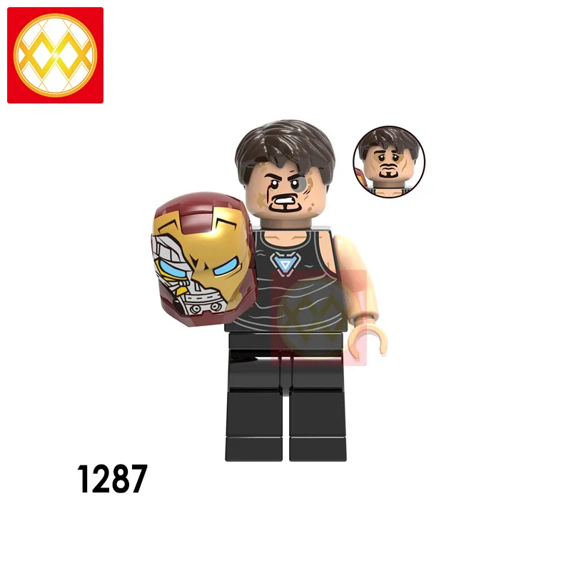 WM6068 блоки Железный человек Капитан Америка Черная пантера Shuri Hawkeye Картер Говард гамора строительные блоки Подарочные игрушки для детей - Цвет: Светло-зеленый