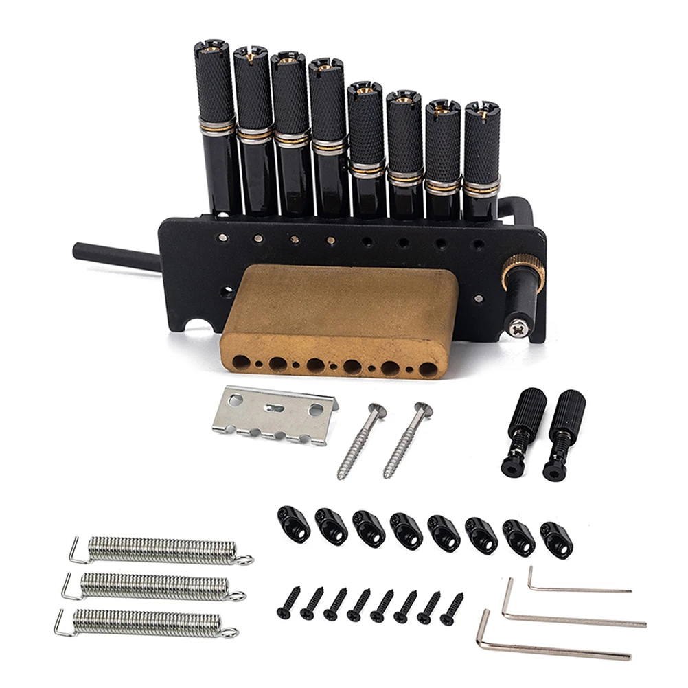 

Guitar Bridge Metal Prime 8 String Headless Guitar Bridge Strain Plate Bridge Tremolo Bridge for Musical Instrument Guitar Bass