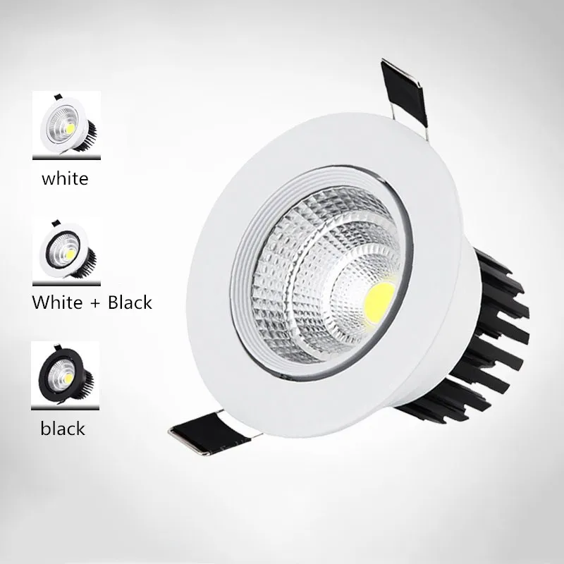 AC85V-265V 3 Вт 5 7 9 12 15 18 потолочный Epistar Светодиодная лампа Встраиваемый Точечный