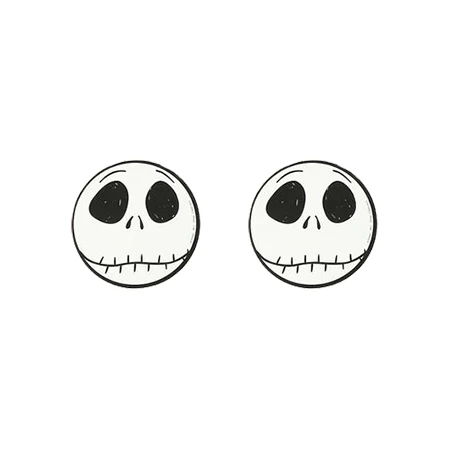 6 Новинка, серьги "Кошмар перед Рождеством", сережки Sally And Jack, серебряные эпоксидные сережки, акриловые сережки - Окраска металла: 6