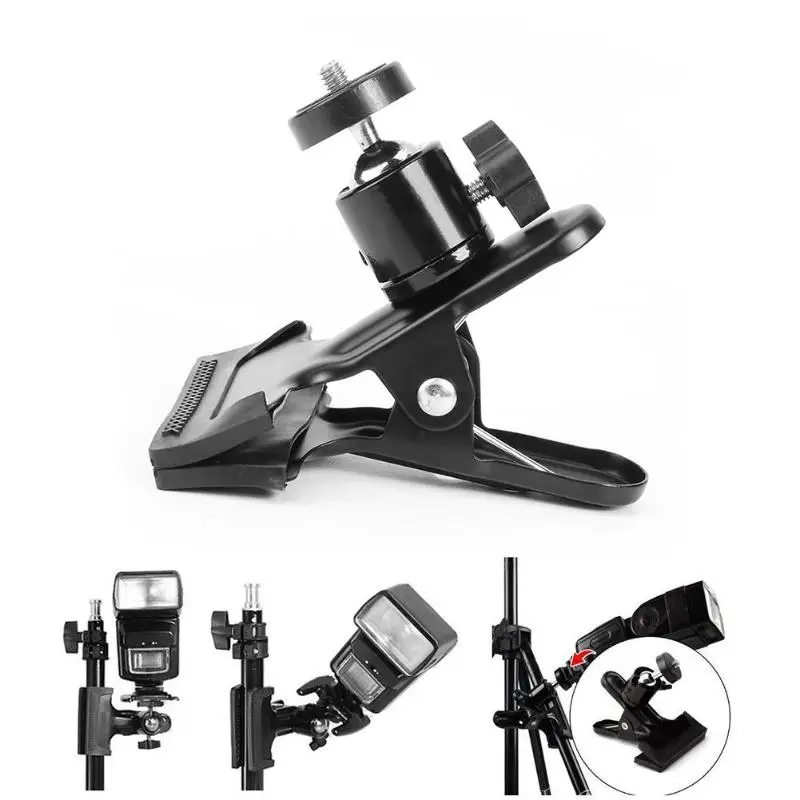 Штатив с крепким зажимом для вспышки крепление шаровой головкой камеры GoPro